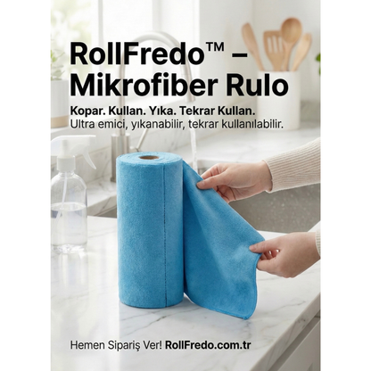20'li RollFredo™ MİKROFİBER BEZ RULO
